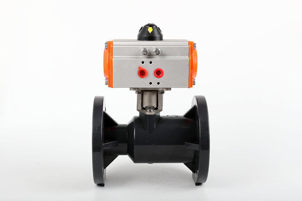 文昌气动法兰一体球阀